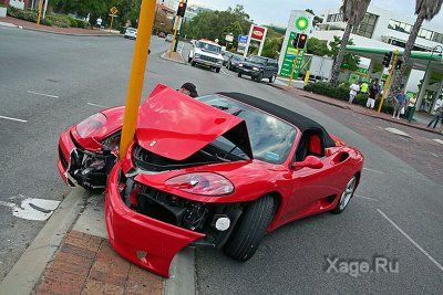 Пьяный водитель Ferrari