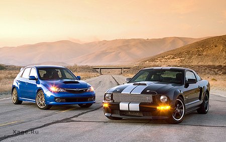 Mustang Shelby GT vs. Subaru Impreza