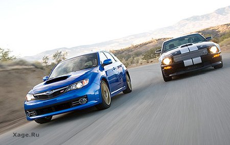 Mustang Shelby GT vs. Subaru Impreza