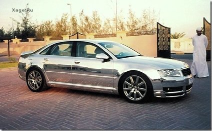 Хромированная Audi A8