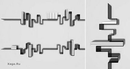 Дизайнерские книжные полки