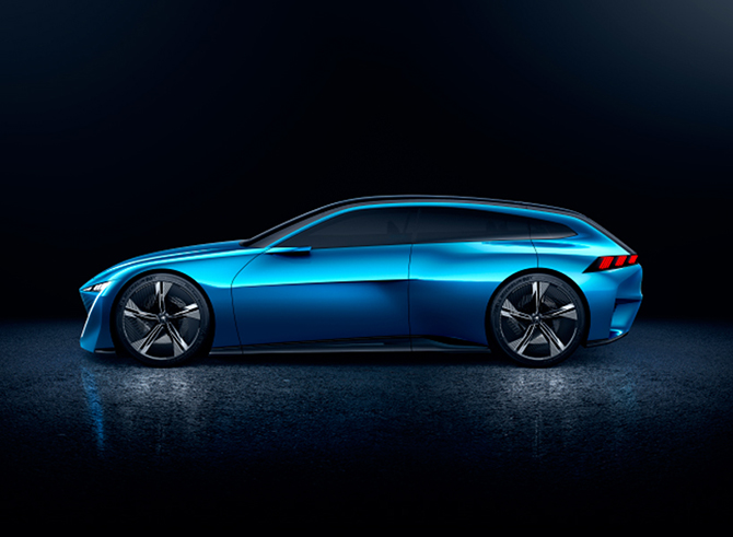 Peugeot Instinct — футуристический концепт автономного электрокара